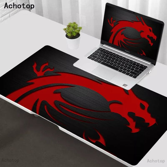 Mouse pad gamer Dragon MSI Red en uso